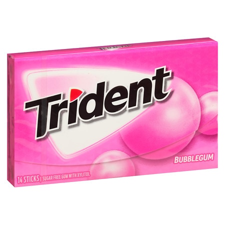 Trident Bubblegum Vp 14 Ct