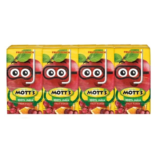 Motts Mini Fruit Punch 4Pk 4 X 125 Ml