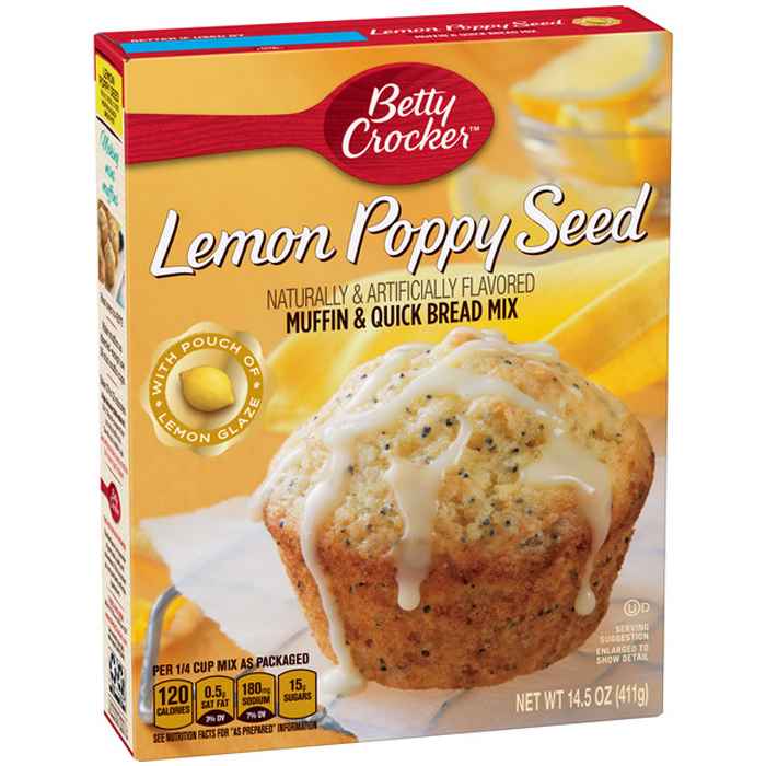 Betty Crocker Lemon Poppy Seed 411 G