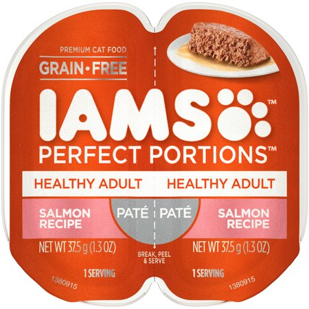 Iams Cat Food Salmon Recipe Adults 2 X 3