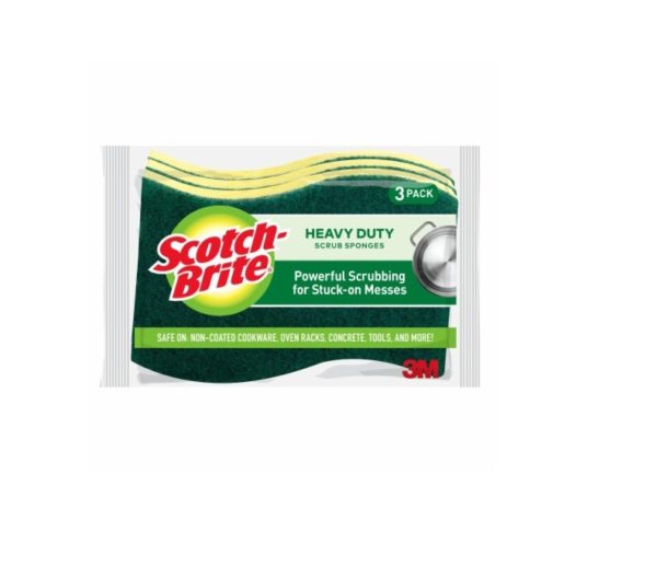 3M Heavy Duty Scrub Sponge 3 Ct