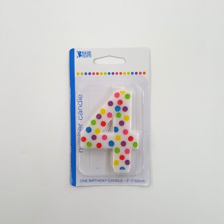 Number Candle 4 1 Ct