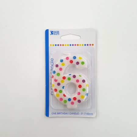Number Candle 6 1 Ct