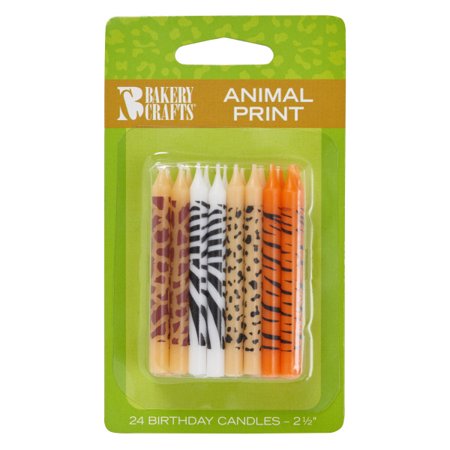 Animal Printed Candle 1 Ct