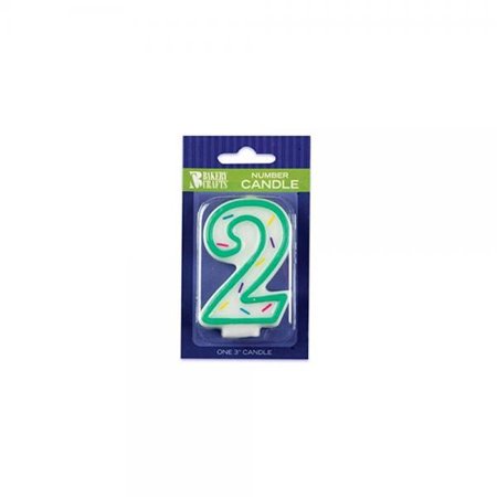 Sprinkle Candle Number 2 1 Ct