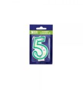 Sprinkle Candle Number 5 1 Ct