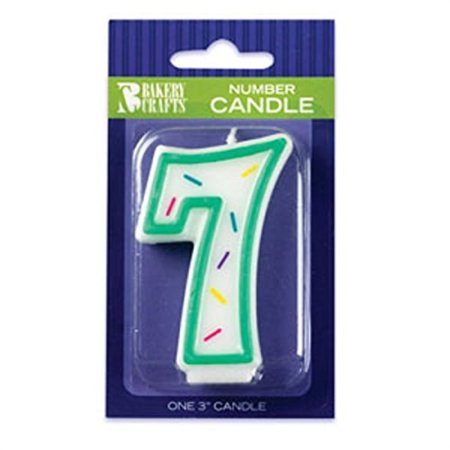 Sprinkle Candle Number 7 1 Ct