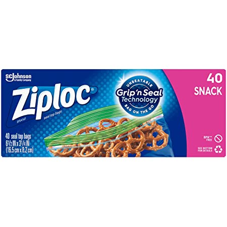 Ziploc Bags Snack 40 Ct