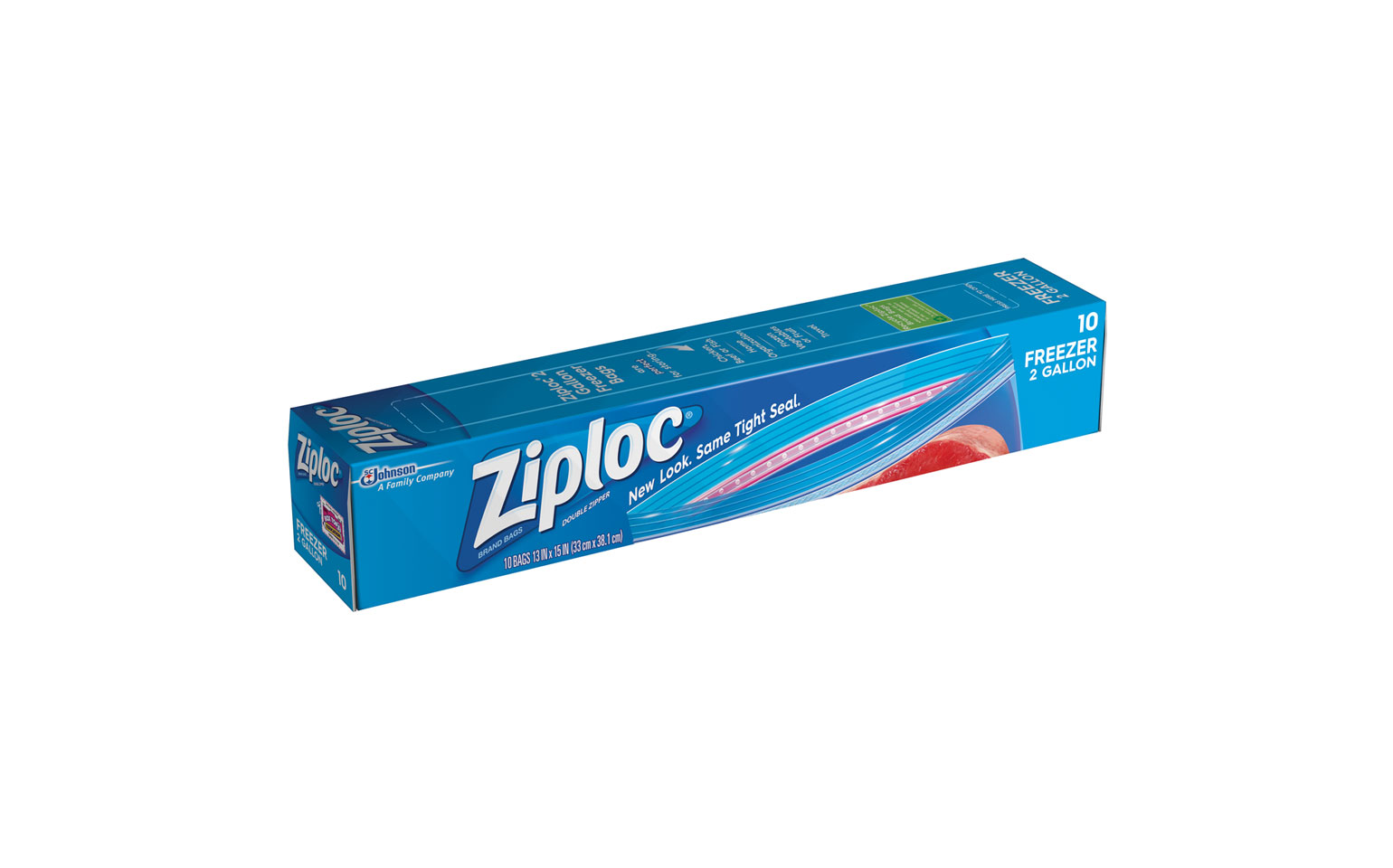 Ziploc Freezer Bags Slider Gallon 10 Ct