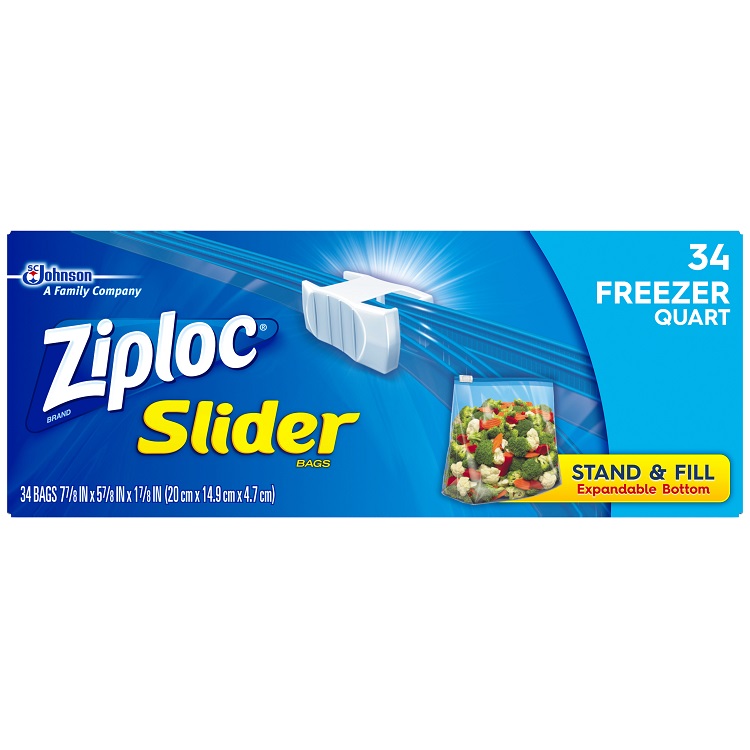 Ziploc Freezer Bags Quart 34 Ct