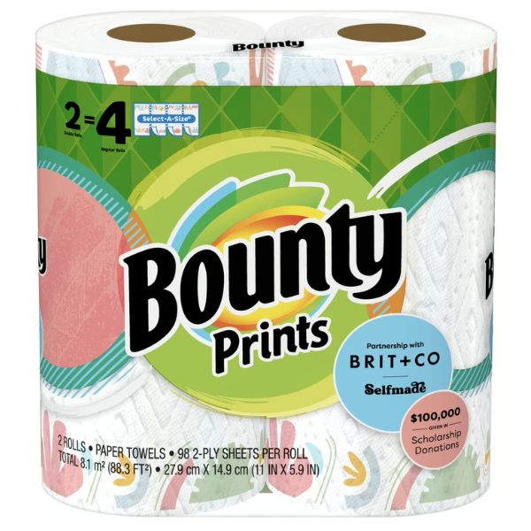 Bounty Print Roll 2 Ct