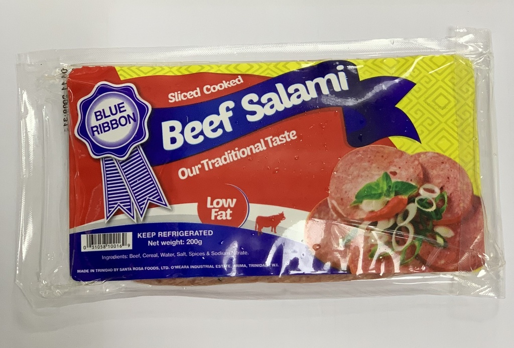 Blue Ribbon Salami Beef Sliced 200 G