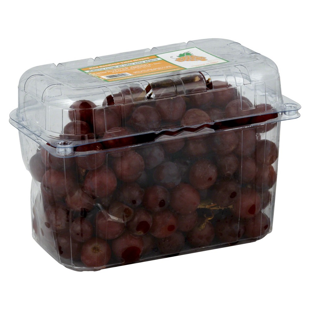 Grapes Clamshell Red Seedless  2 Lb