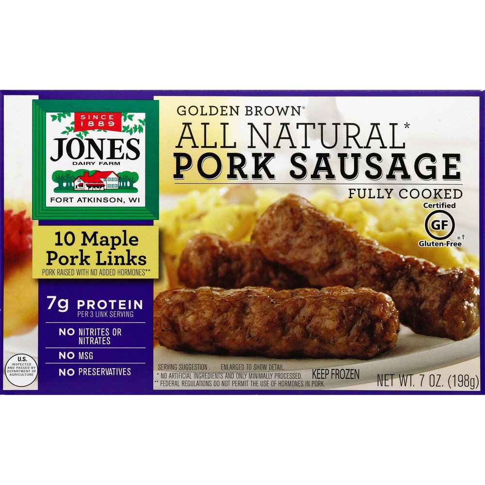 Jones Pork Maple Sausage Links All Natur