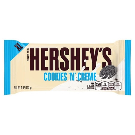 Hersheys Cookies N Creme Xl Bar 124 G