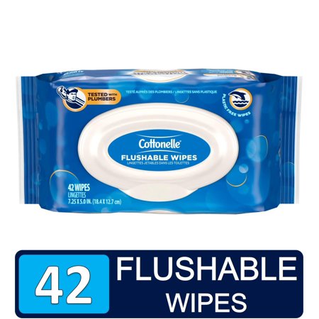Cottonelle Wipes Flushable  42 Ct