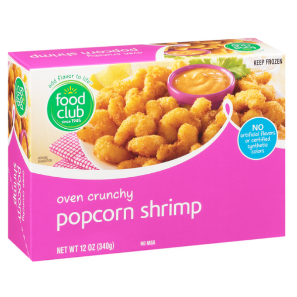 Food Club Shrimp Popcorn 12 Oz