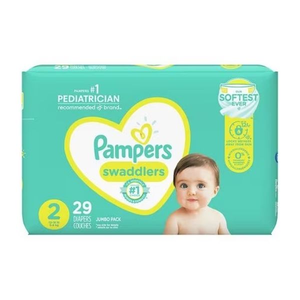 Pampers Swaddlers S2 Jumbo 29 Ct