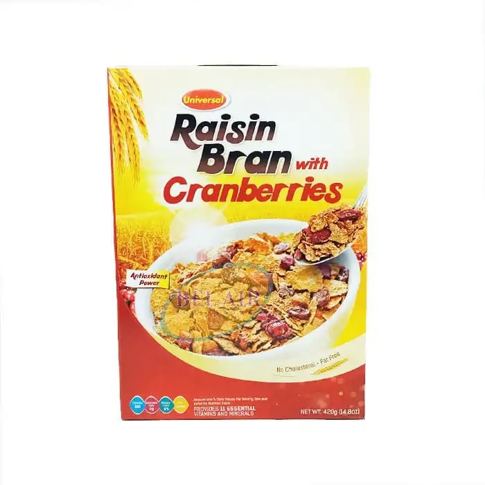 Universal Raisin Bran With Cranberries 4