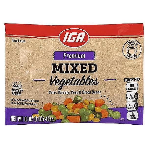 Iga Mixed Vegetables 454 G