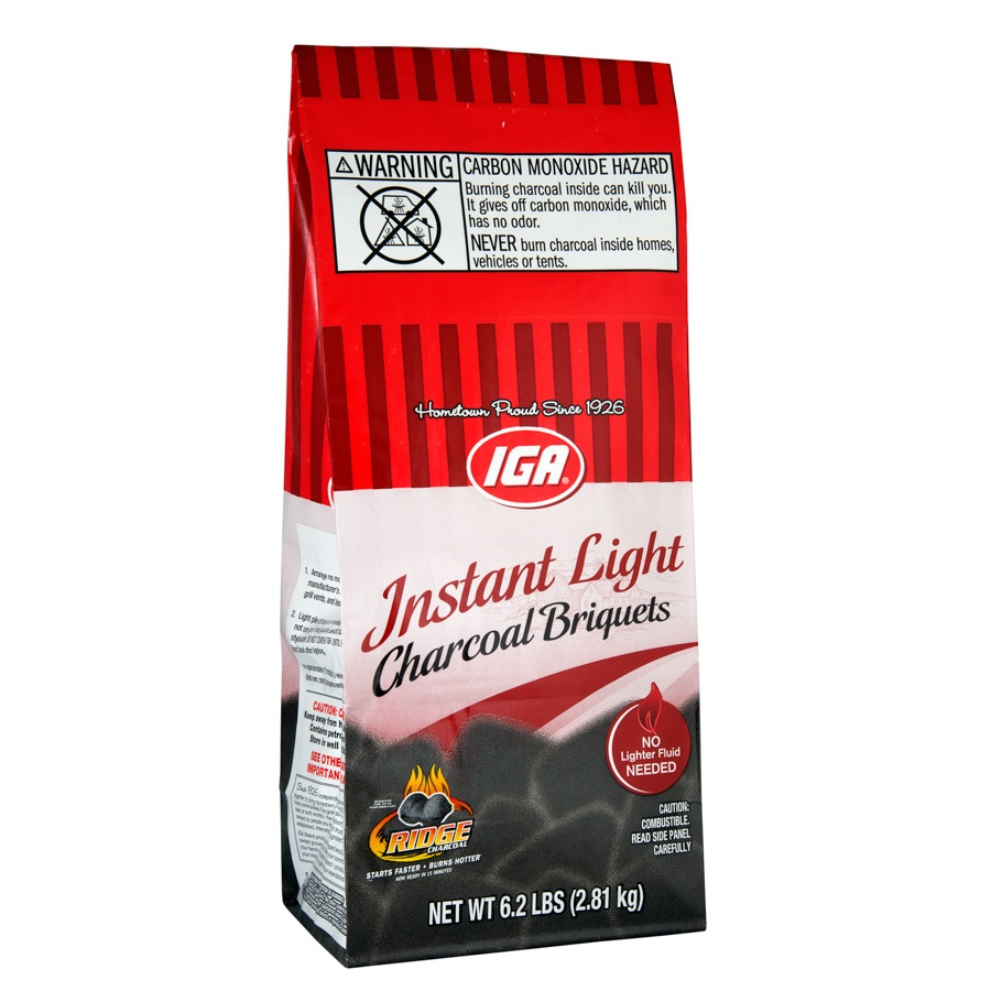 Iga Charcoal Instant Light 6.20 Lb