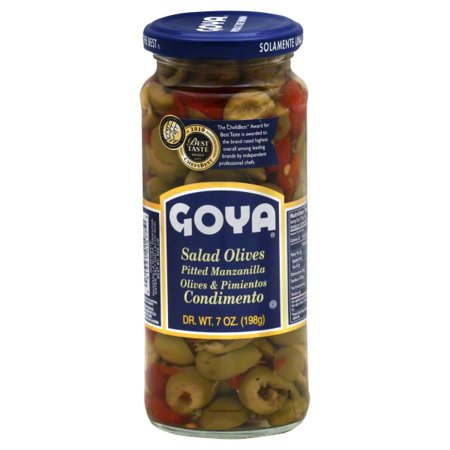 Goya Olives Man Salad Pitted 198 G