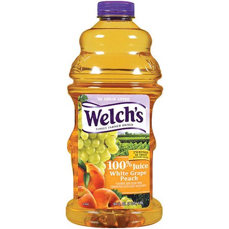 Welchs Grape White Peach Juice 100%  1.8