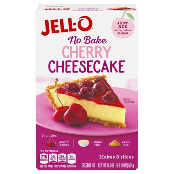 Jello No Bake Cherry Cheesecake Cake 504