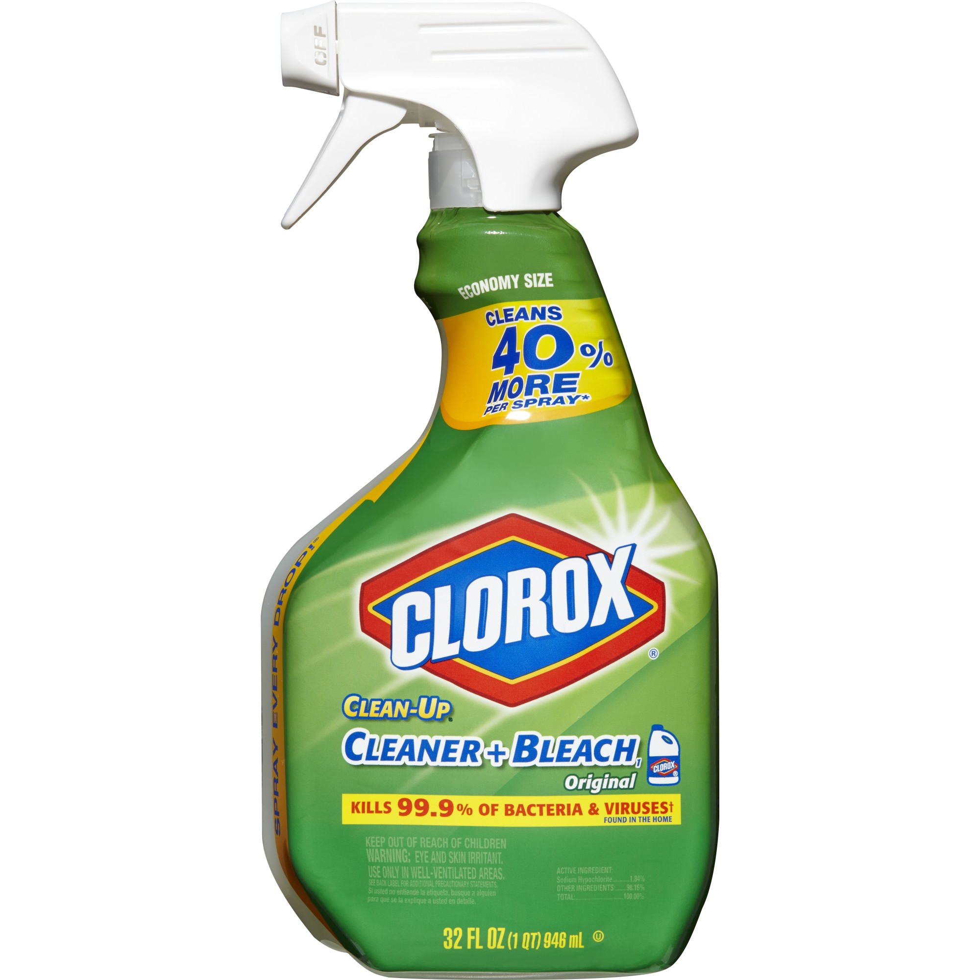 Clorox Clean Up W Bleach Spray 32 Oz