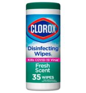 Clorox Disinfect Wipes Lemon 35 Ct