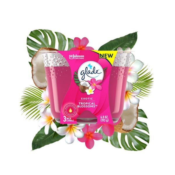 Glade Jar Candle Tropical Blossoms 6.8 O