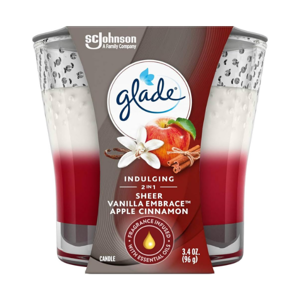 Glade Jar Candle 2In1 Van Em & App Cinn