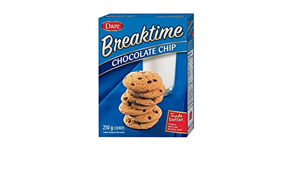 Dare Breaktime Biscuit Choc/Chip 250 G