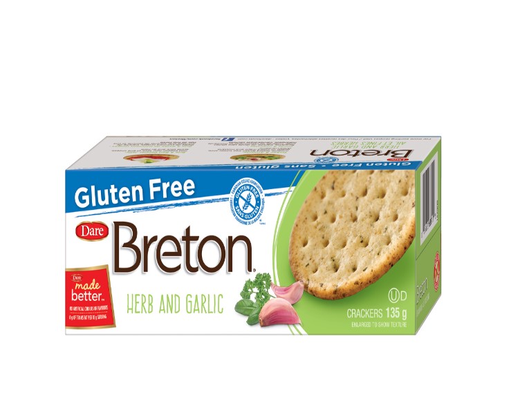 Dare Breton Gf Herb & Garlic 135 G