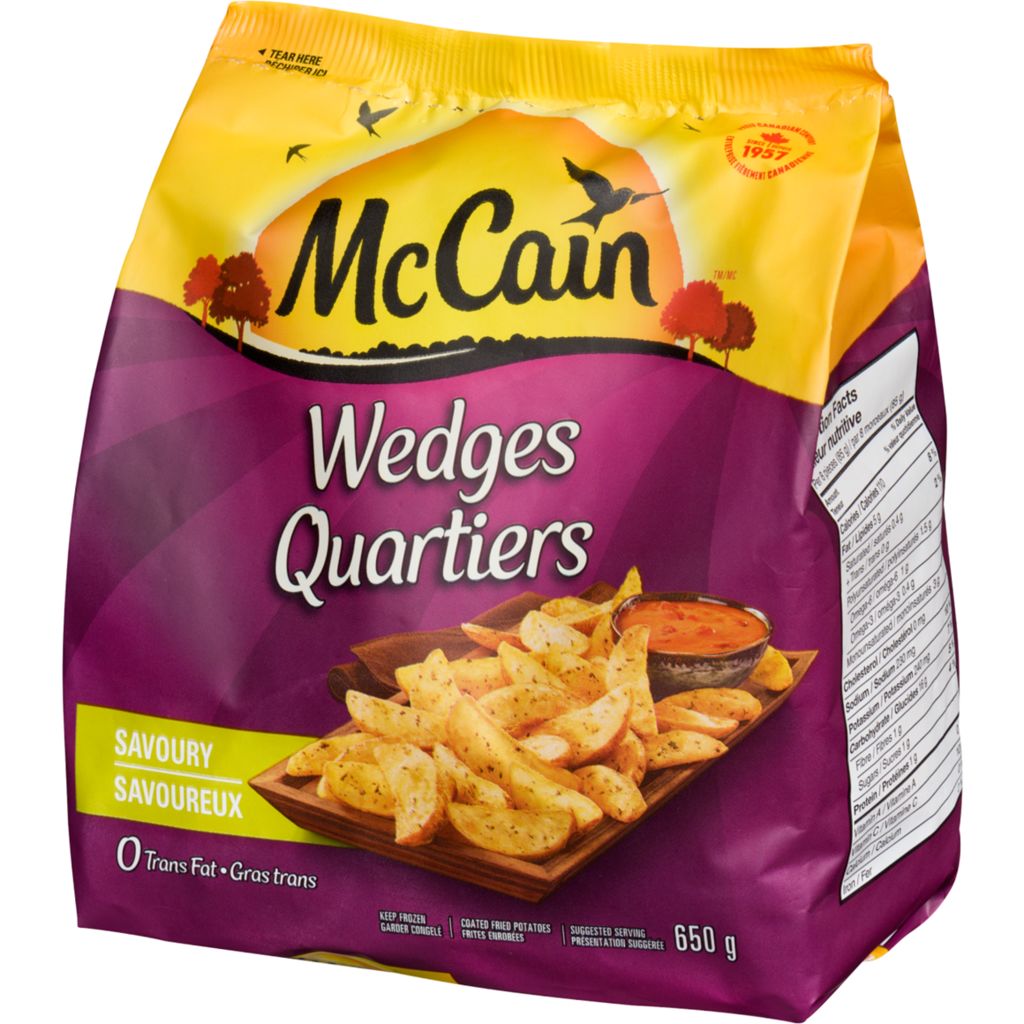 Mc Cain Savoury Potato Wedges 650 G