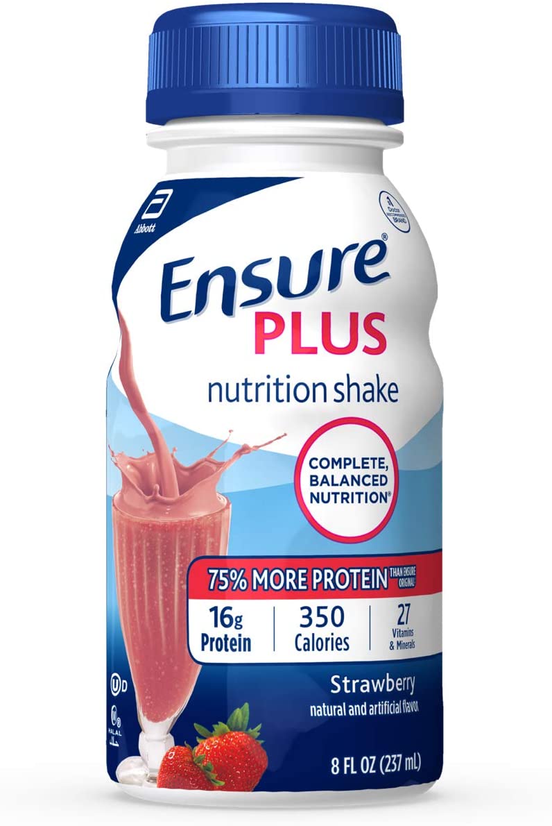 Ensure Nutrition Shake Plus Strawberries