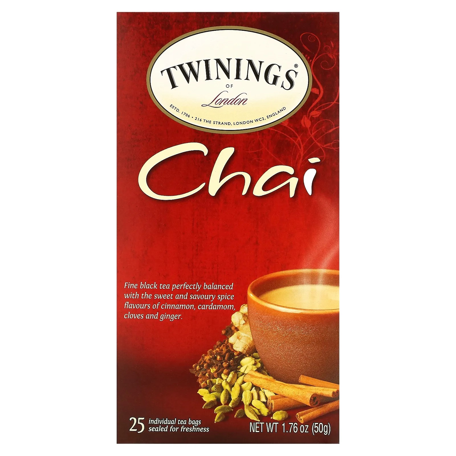 Twinings Tea Indian Chai  25 Ct