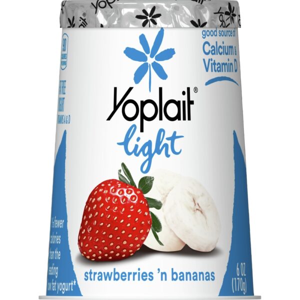 Yoplait Light Stawberries N Bananas 6 Oz