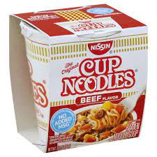 Nissin Cup Noodle Beef No Msg 64 G