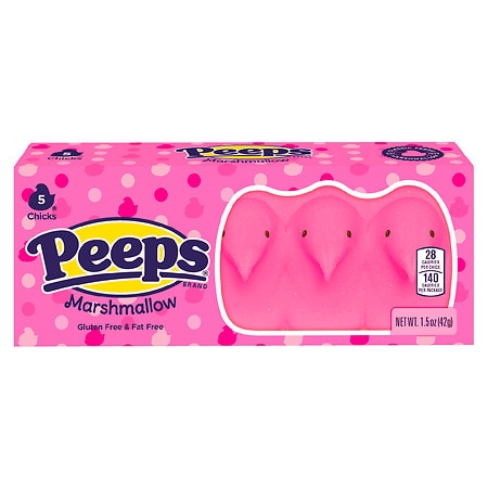 Peeps Chicks Pink 5 Ct 42 G
