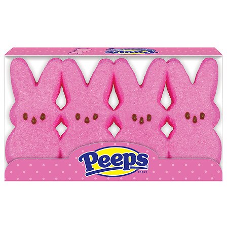 Peeps Bunnies Pink 4 Ct 31 G