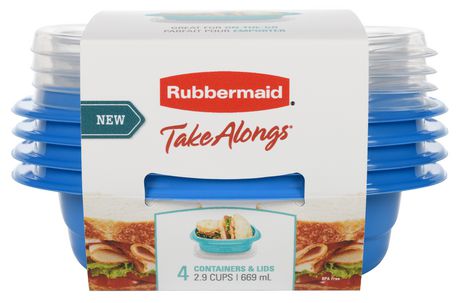 Rubbermaid 2115739 2.9 Cup 4Pk  Snack Ta