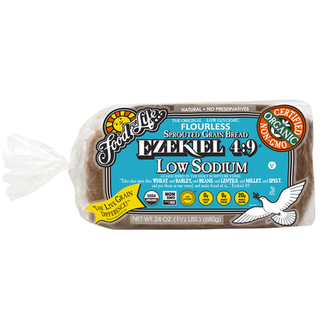 Ezekiel Bread Sprouted Grain Low Sodium