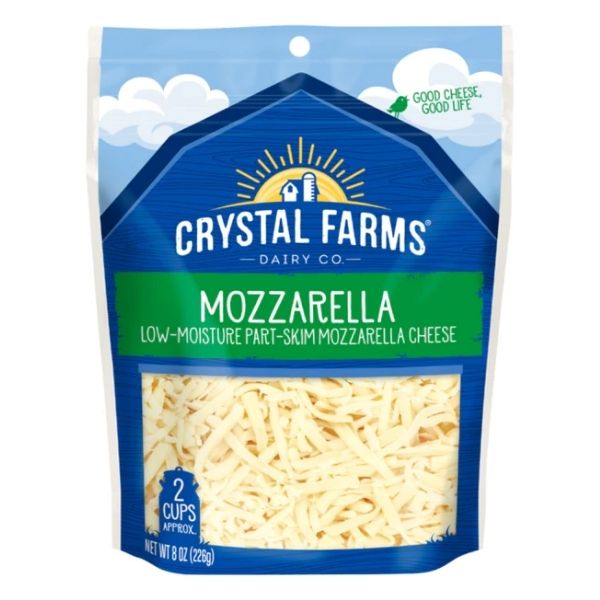Crystal Farms Shredded Mozzare 8 Oz