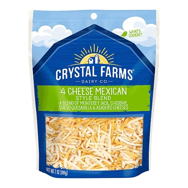 Crystal Farms Shredded 4Chz Mexican 7 Oz