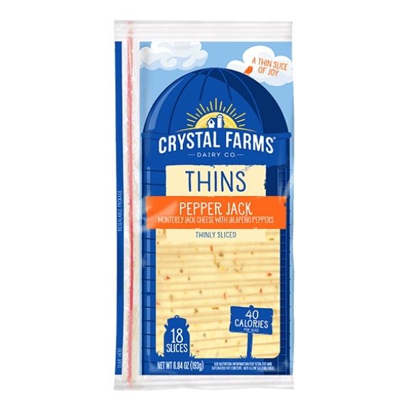 Crystal Farms Pepper Jack Singles 12 Oz