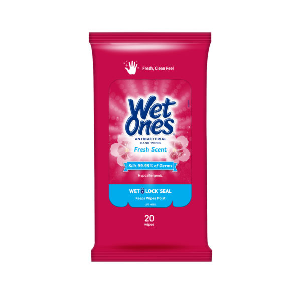 Wet Ones Hand Wipes Fresh Scent 20 Ct