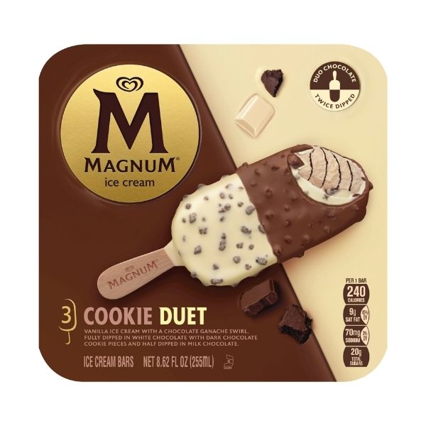 Magnum Ic Bar Cookie Duet 3 Ct