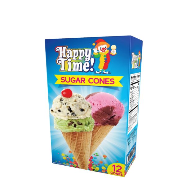 Happy Time Sugar Cones 12 Ct