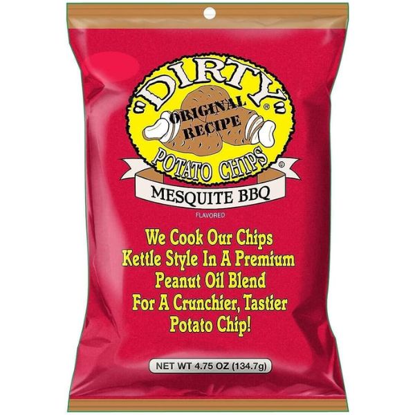 Dirty Potato Chips Mesquite Bbq 4.75 Oz